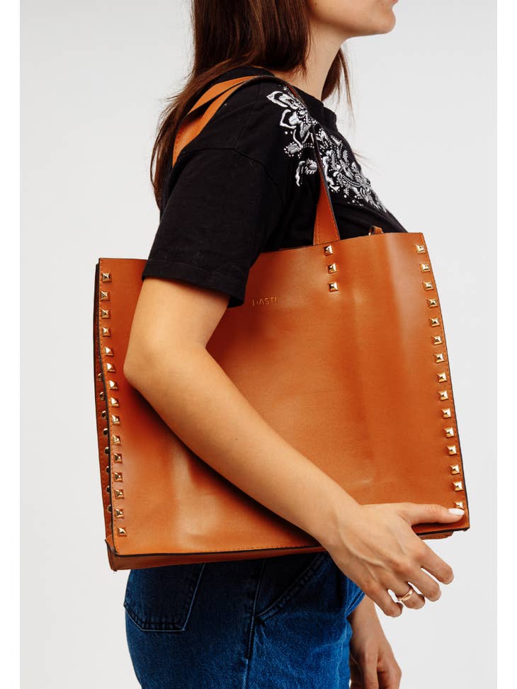 Dasti Studded Tote Bag For Women Large Size Double Handed