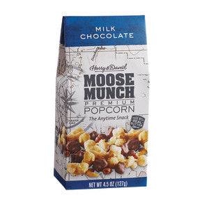 HARRY & DAVID MILK CHOCOLATE MOOSE MUNCH POPCORN GABLE BOX