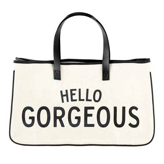 Hello Gorgeous Canvas Tote