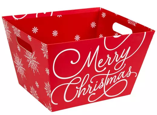 Merry Christmas Red Basket