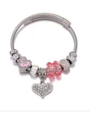 Heart Bangle Bracelet