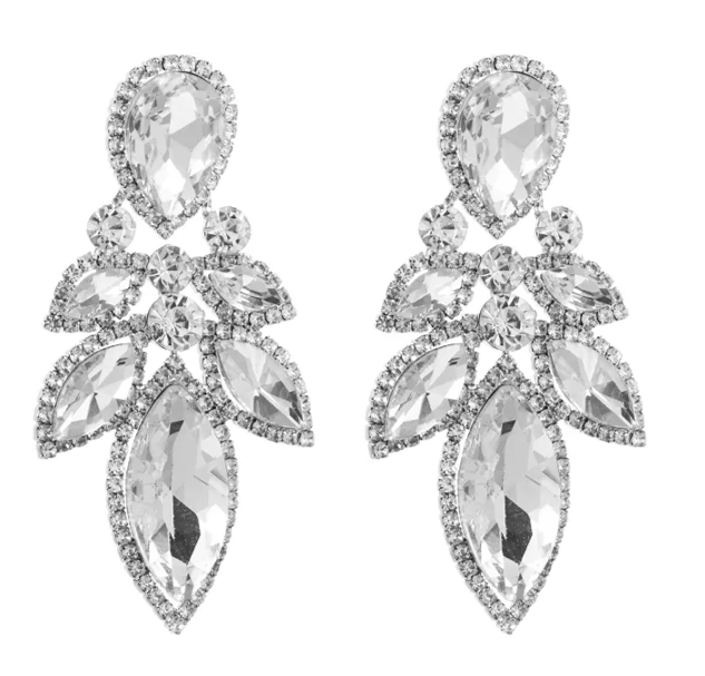 Rhinestone Style Drop Earrings