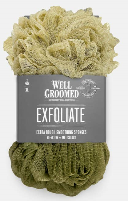 Well Groomed Exfoliate Pouf/Sponges
