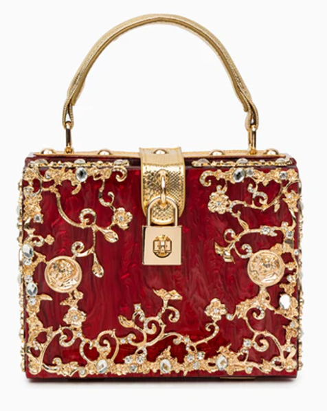 Acrylic Luxury Handbag - RED