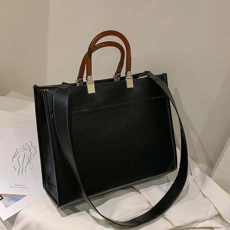 Black Leather Handbag