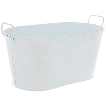 White Oval Big Basket