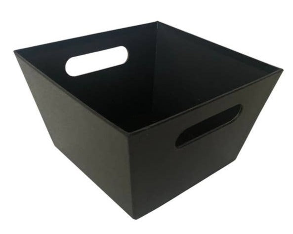 Black Square Leatherette Tray