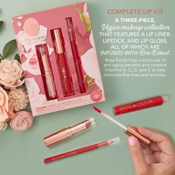 Rachel Couture Vegan Complete Lip Kit - MOOD