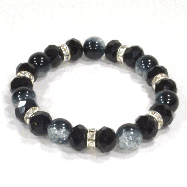 Glass Bracelet - Black