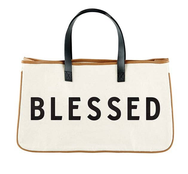 Blessed Canvas Tote - 50% OFF - $19.99