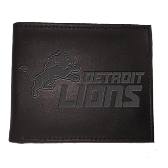 Detroit Lions, Bi-Fold Wallet, Black