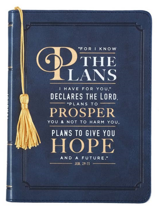 For I know the Plans Leather Journal