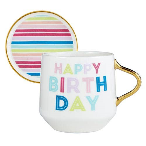 Happy Birthday Mug with Lid