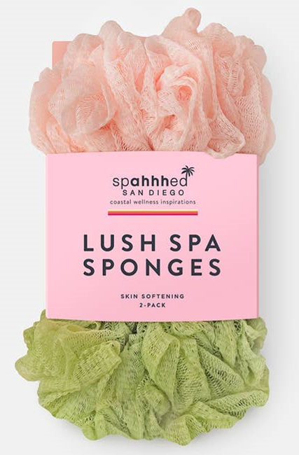 Lush Spa Sponges 2PK - Pink and Green