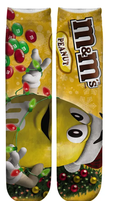 Peanut M&Ms Lights Full Print Crew Sock