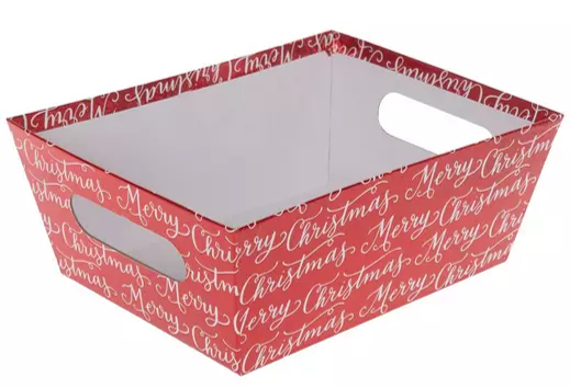 Merry Christmas Tray Basket