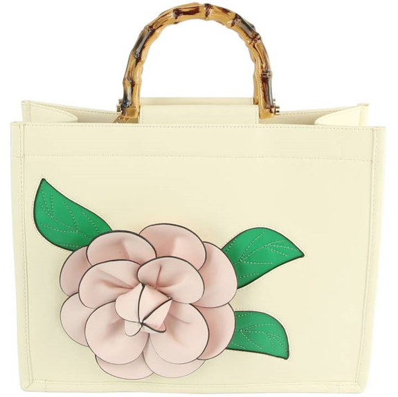 Women Flower Satchel Evening Purse Top Handle - PINK