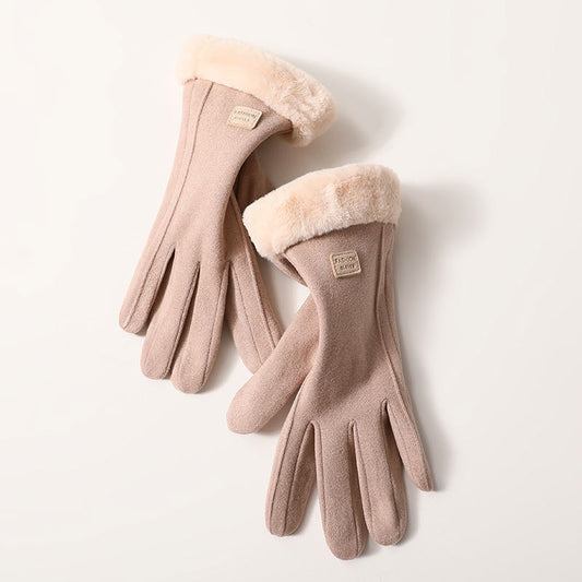 Khaki Women's Gloves