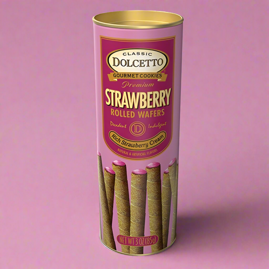 Strawberry Rolled Wafers