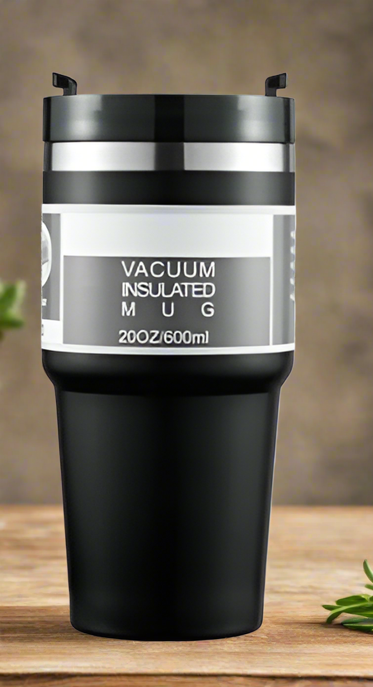 Black Vacuum Insulated Mug