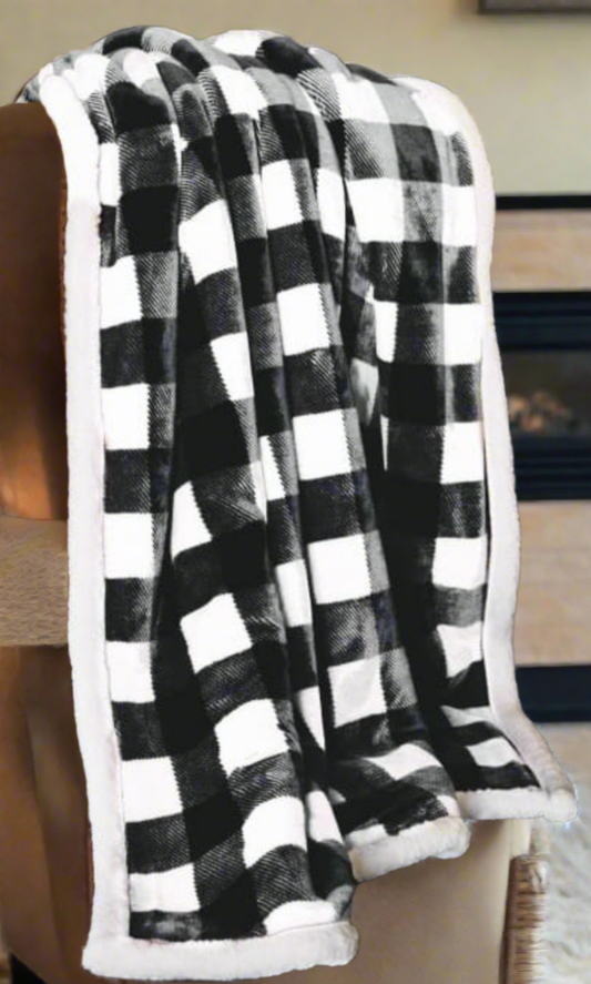 Super Soft 50x60 Plaid Blanket (+$5.00)