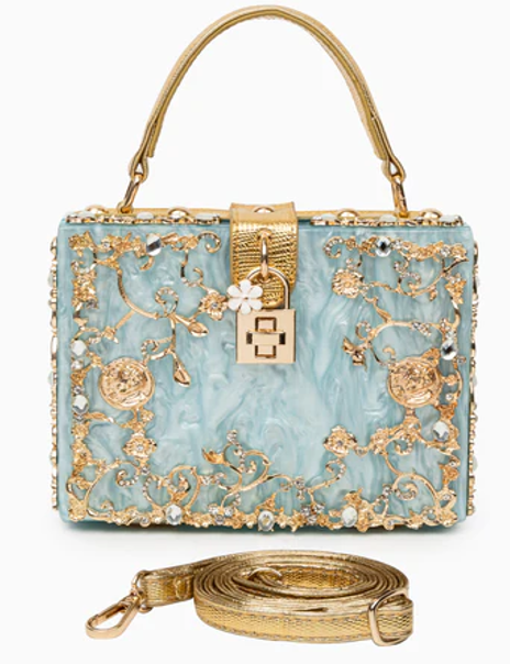 Acrylic Luxury Handbag - BLUE