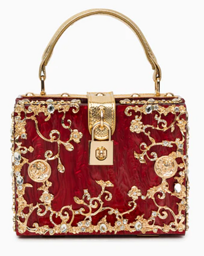 Acrylic Luxury Handbag - RED