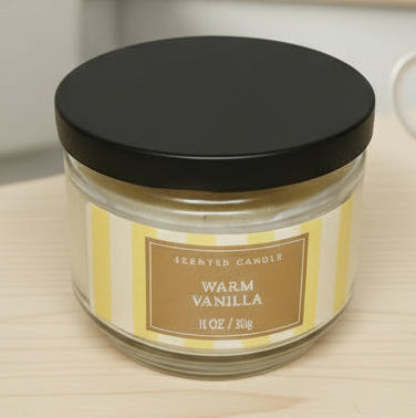 Warm Vanilla Scented Candle