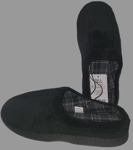 Black Men's Slipper Large