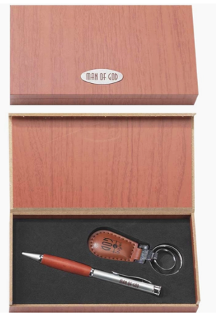 Man of God Pen and Keychain Gift Set