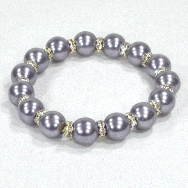 Pearl Bracelet - Gray