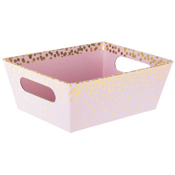 Pink and Gold Basket