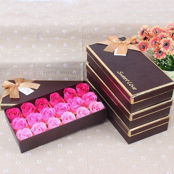 18 Roses Soap Flower Gift Box