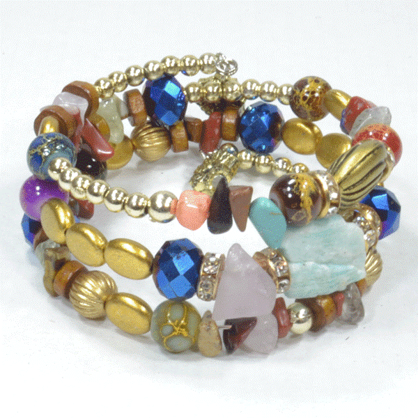 Stone Embellished Wired Bracelet