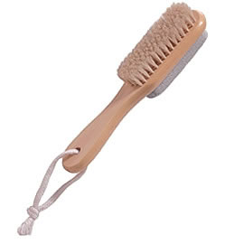 Wooden Pumice Brush with Natural Boar Bristles - Build Your Baskets