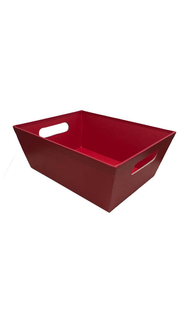 Red Leatherette Basket
