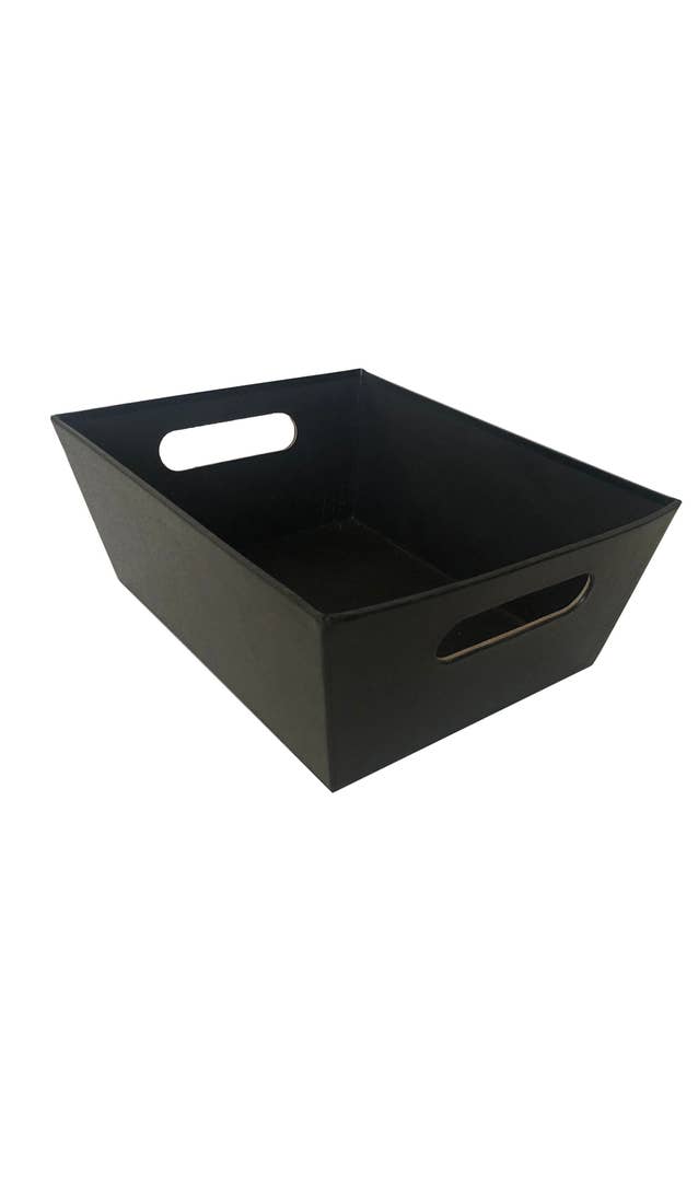 Black Leatherette Baskets